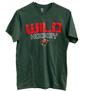 Men's NHL Minnesota Wild Hockey Short Sleeve T Shirt.  Size Medium